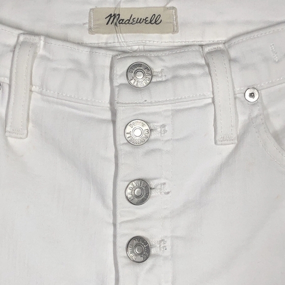 Madewell High Rise White Denim Skinny Jeans Size 29 - Picture 3 of 6